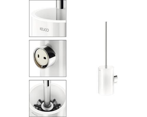 Toilettenbürstengarnitur zur Wandmontage