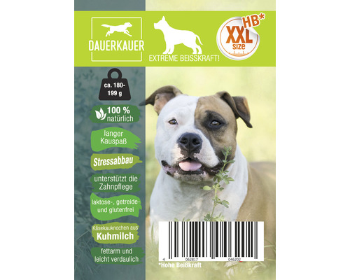 Emballage de bâtonnets à mâcher au fromage au lait de vache pour chiens, taille XXL