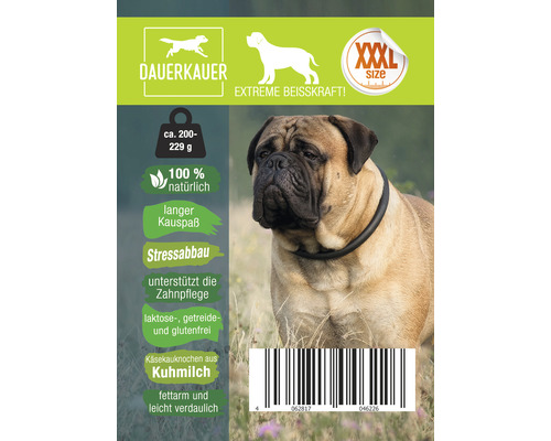 Os à mâcher DauerKau au lait de vache pour chiens, taille XXXL