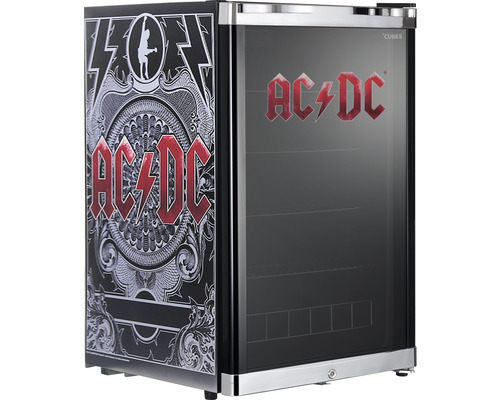 Mini-réfrigérateur AC/DC avec porte en verre et éclairage intérieur
