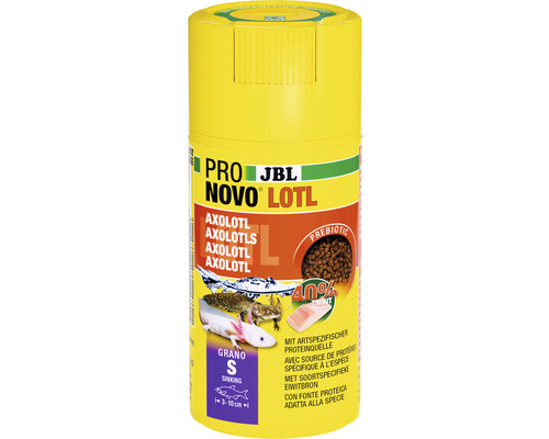 Nourriture en granulés JBL PRONOVO LOTL GRANO S 100 ml CL Aliment JBL Pro Novo Lotl Axolotl