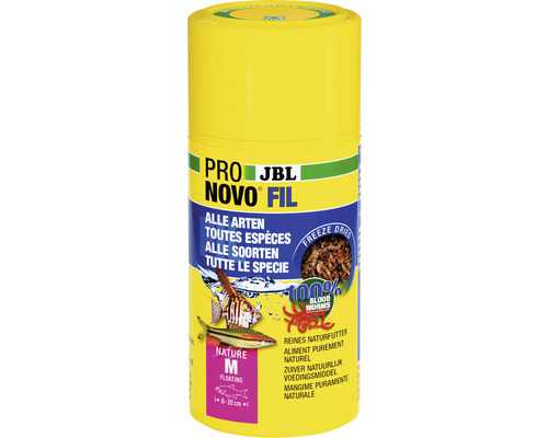 Larves de moustiques rouges JBL PRONOVO FIL 100 ml JBL Pro Novo Fil nourriture pour poissons en boîte