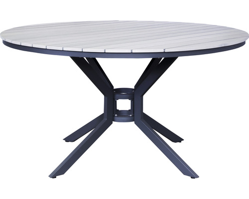 Table à manger table de jardin SenS-Line garden furniture 140 x 140 x 74 cm aluminium gris