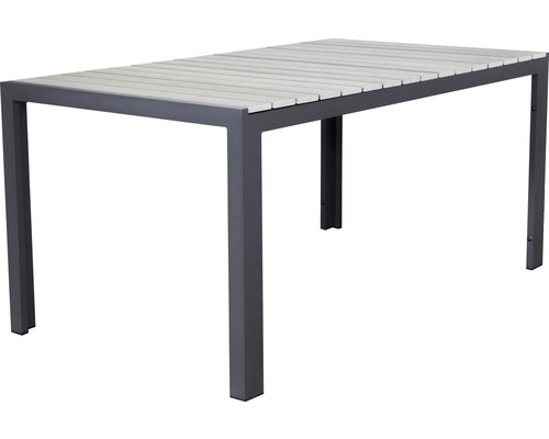 Table à manger table de jardin SenS-Line garden furniture 160 x 90 x 74 cm aluminium gris