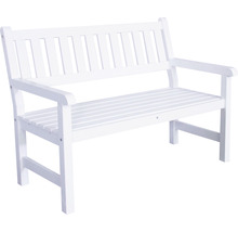 Banc de jardin en bois blanc