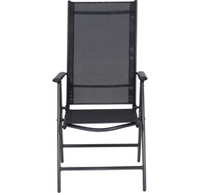 Chaise de jardin en textile et métal, pliable