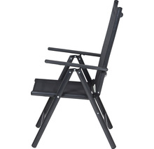 Chaise pliante avec accoudoirs