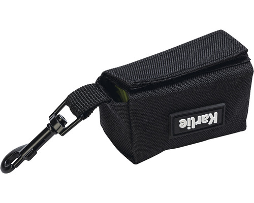 Distributeur de sacs à déjections canines en textile avec mousqueton