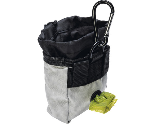 Hundetrainingstasche mit Karabinerhaken und Kotbeutelspender