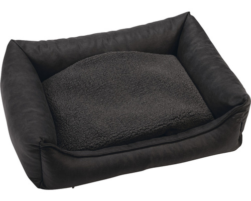 Hundebett beeztees Memory Foam Uma Anthrazit 80 x 60 cm orthopädisches Bett zum entspannten liegen