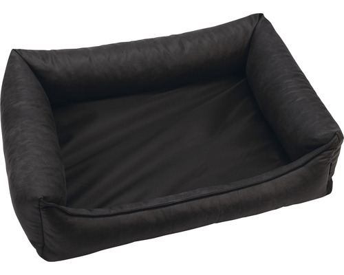 Panier rectangulaire pour chien avec parois latérales surélevées