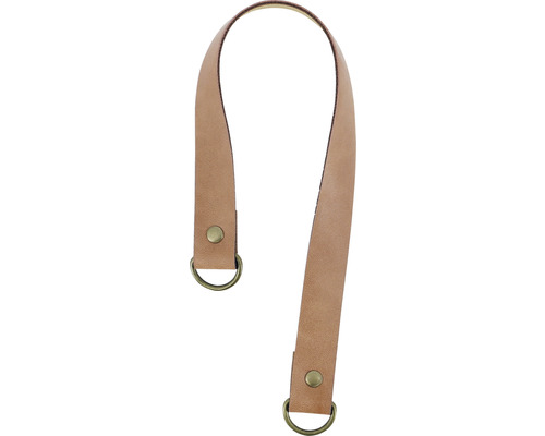 Sangle en cuir avec boucle en métal