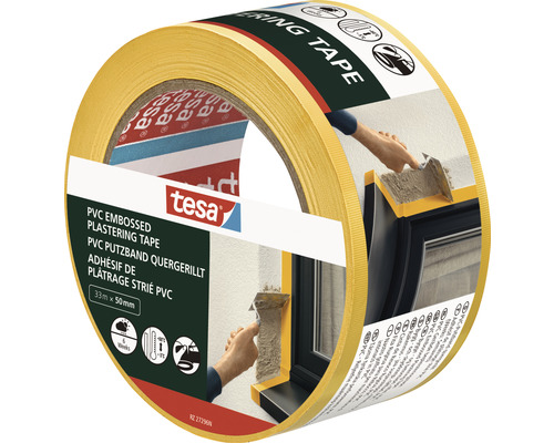 Tesa Putzband, PVC, 33 Meter mal 50 Millimeter
