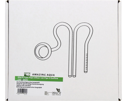 Amazing Aqua Glas R Type Pipe Inflow + Jet Pipe S Outflow emballage d''accessoires pour aquarium