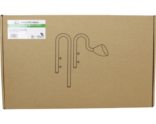 Emballage d''un Lily Pipe Inflow et Poppy Type Glass Outflow pour aquariums