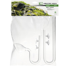 Amazing Aqua Lily Set d''entrée et de sortie en verre avec ventouses pour aquariums