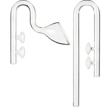 Ensemble de verrerie pour plantes d''aquarium avec ventouses de fixation