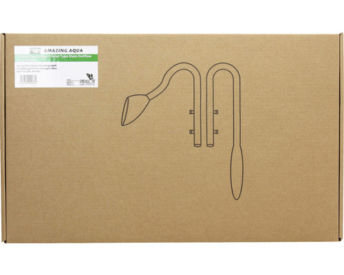 Verpackung einer Violet Pipe Inflow/Violet Type Glass Outflow 12/16 Millimeter für Aquarien