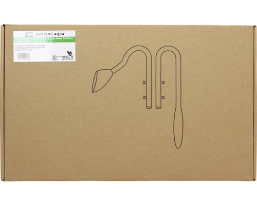 Emballage d''une sortie en verre pour aquarium