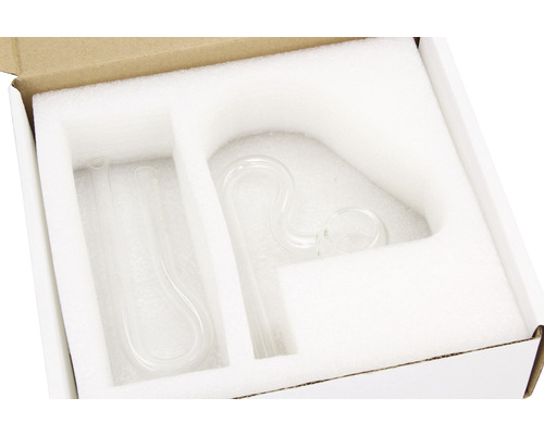 Ensemble de verrerie dans une boîte avec insert en mousse