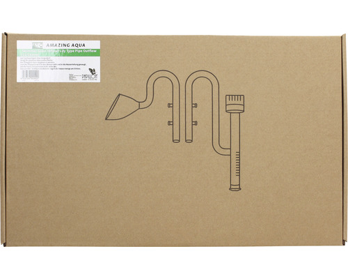 Emballage d''un Lily Pipe en verre pour aquarium