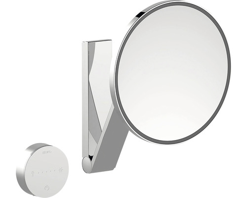 Miroir de maquillage KEUCO iLook_move extensible réglable en hauteur pivotant chrome brillant 17612019002