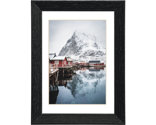 Cadre en bois Oslo noir 13x18 cm