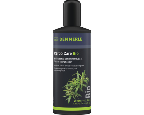 Engrais pour plantes d'aquarium Dennerle Carbo Care Bio, 250ml engrais au carbone liquide