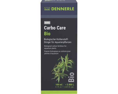 Engrais pour plantes d'aquarium Dennerle Carbo Care Bio, 100ml engrais au carbone liquide