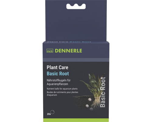 Engrais pour plantes d'aquarium Dennerle Plant Care Basic Root, 20 pces boules d'engrais