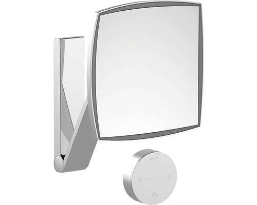 Miroir de maquillage KEUCO iLook_move extensible réglable en hauteur pivotant chrome brillant 17613019002