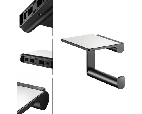 Toilettenpapierhalter mit Ablage