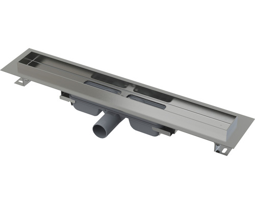 Caniveau de douche Jungborn 850 x 65 mm capacité d'écoulement 35 l/min UNO106- 850 Caniveau de douche en acier inoxydable avec écoulement