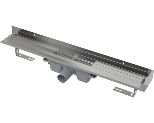 Caniveau de douche Jungborn 750 x 95 mm capacité d'écoulement 35 l/min UNO16- 750 Caniveau de douche en acier inoxydable avec support
