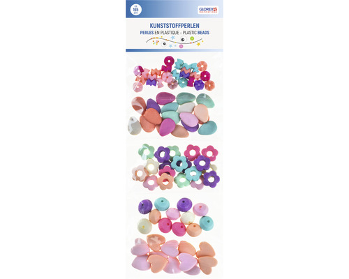 Kit de perles en plastique 5x assorties multicolores 110 g-0