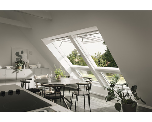 VELUX Klapp-Schwingfenster INTEGRA GPU PK06 006621 ENERGIE PLUS 94x118 cm inkl. Motor,Regensensor und Funk-Wandschalter VELUX Klapp-Schwingfenster INTEGRA GPU PK06 006621 ENERGIE PLUS 94x118 cm inkl. Motor,Regensensor und Funk-Wandschalter
