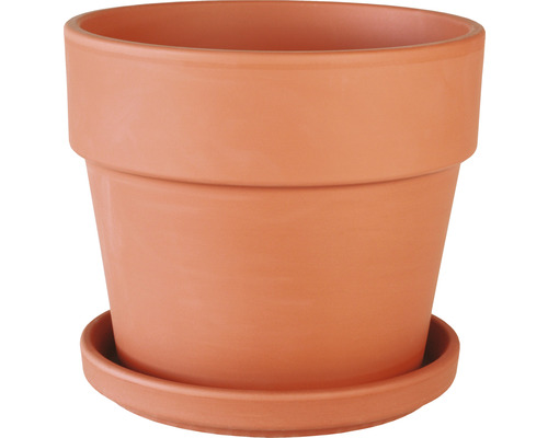 Pot pour plantes en argile Calima Ø 15 cm h 13,5 cm rouge