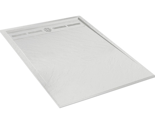 Rechteckige Duschwanne aus Stein