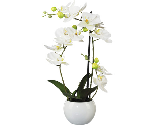 cm HORNBACH Höhe: - Kunstpflanze Luxemburg Phalaenopsis 42 weiß