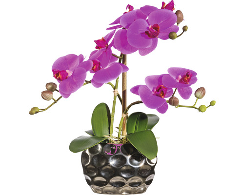 Plante artificielle Phalaenopsis hauteur : 30 cm violet
