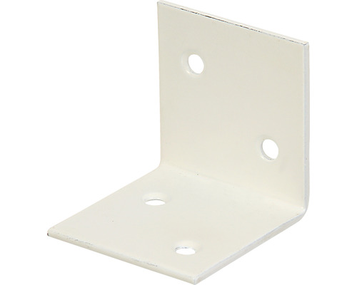 Angle large 40x40x40 mm blanc revêtement en plastique 1 pièce