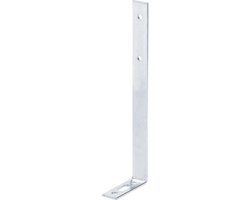 Équerre pour rideaux 55 x 180 x 17 mm galvanisée, passivation couche épaisse 1 pièce Equerre métallique avec trous de fixation