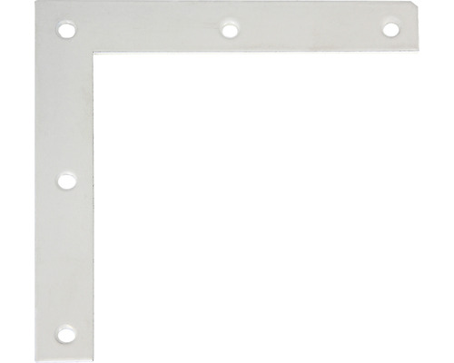 Équerre d’angle 100x100x15 mm blanc avec un revêtement en plastique 1 pièce