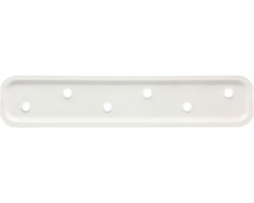 Raccord plat gaufré 180 x 40 mm blanc à surface plastifiée, 1 pièce