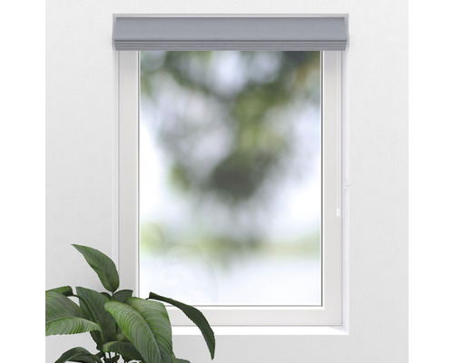 Fenêtre avec stores en tissu