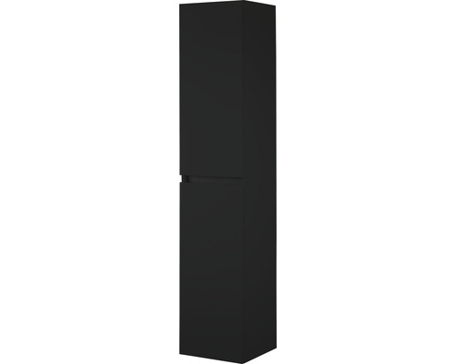 Armoire haute Sanox Frozen couleur de façade noir mat 35 x 170 x 35 cm