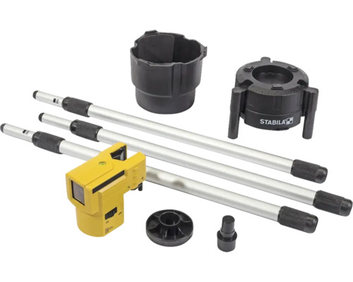 Stabila Kreuzlinienlaser Set mit Teleskopstütze