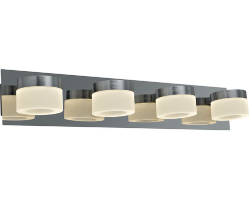 Luminaire de salle de bains à plusieurs lampes avec cylindres en verre