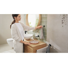 Patère salle de bain Tesa MOON BLACK noir mat 40563-00000-00
