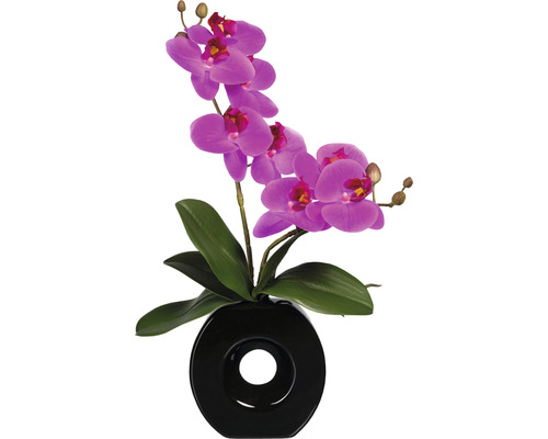 Plante artificielle Phalaenopsis hauteur : 35 cm violet